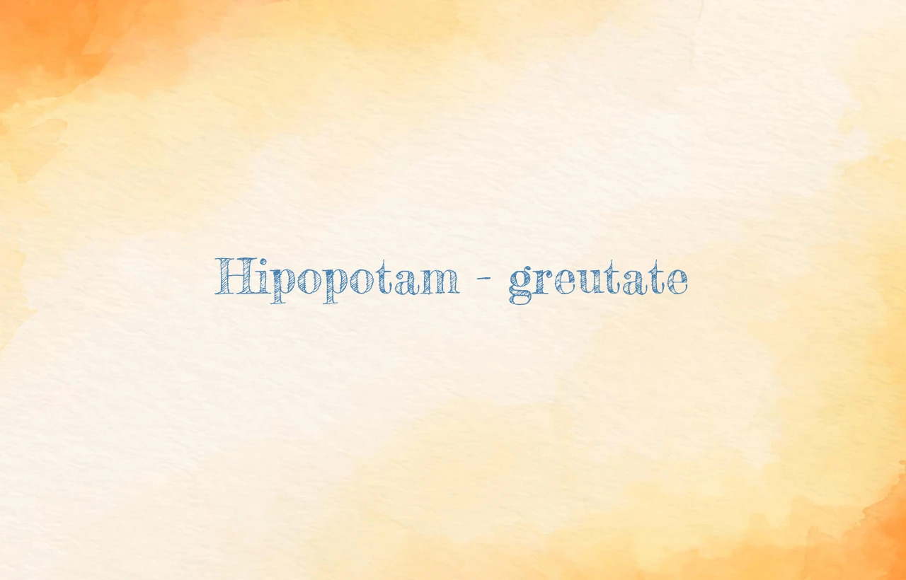 hipopotam greutate
