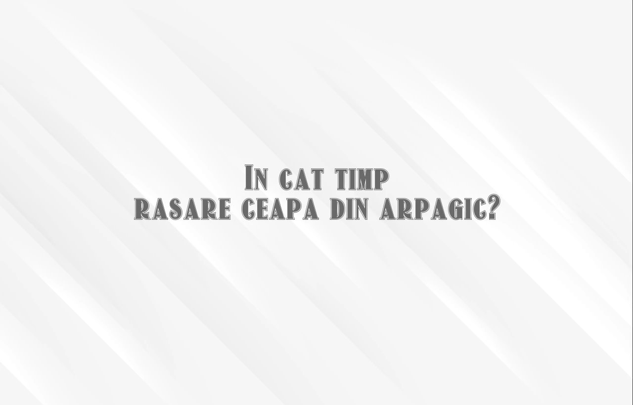 in cat timp rasare ceapa din arpagic